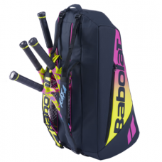 RAQUETEIRA BABOLAT PURE AERO RAFA RH12 - PRETO/ROXO/AMARELO